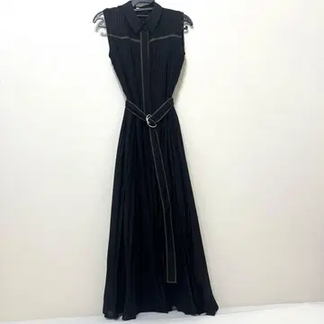 [ 새상품급 ] 파이핑 플리츠 원피스 FRAY I.D 프레이 아이디