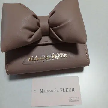 Maison de FLEUR 라벤더 3단 폴더형 지갑
