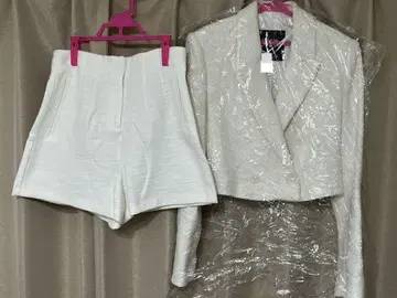 ZARA 셋업 트위드 자켓 숏팬츠