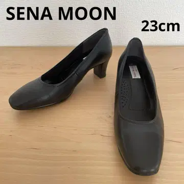 [ 미사용급 ] Sena Moon 천연 가죽 가죽 포멀 펌프스 23cm