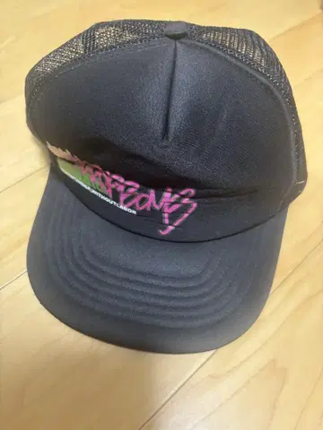 접이식 엽서 발송 BACKDROPBOMB 백드롭봄 메쉬 캡 블랙