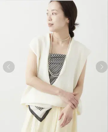 Plage/플라주 Italian Yarn 베스트 화이트