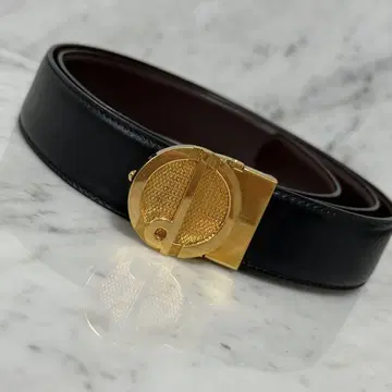 새상품급 dunhill 던힐 벨트 천연 가죽 가죽 골드 블랙