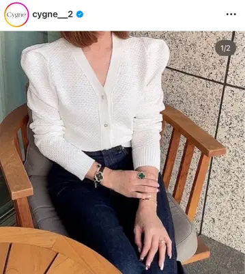 [ 새상품 ] cygne 포원 가디건 Remi 하트 가디건 시뉴