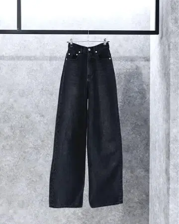 Lazzli 메탈릭 포켓 하이웨이스트 데님