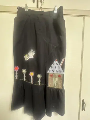 알페로벨로 블랙 롱 스커트