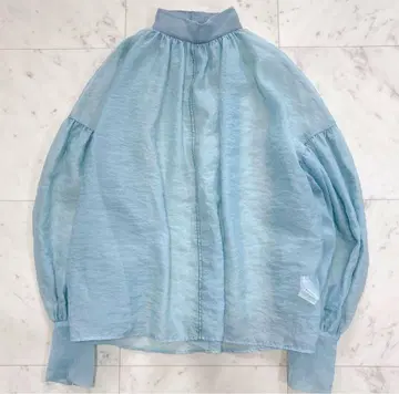 CLANE 새상품급 SHEER PUFF 블라우스