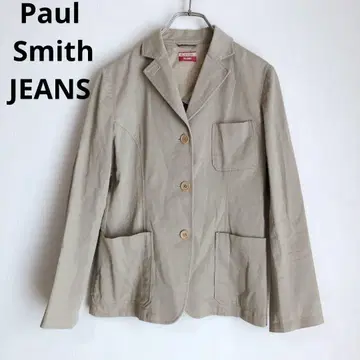 폴스미스 테일러드 자켓 포켓 면 혼방 아우터 베이지