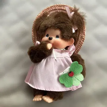 몽치치 봉제 인형 핑크 드레스