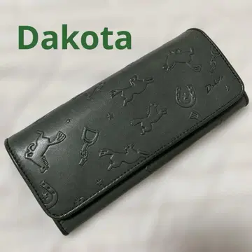 미사용급 Dakota 다코타 소가죽 덮개 장지갑 카바로 시리즈