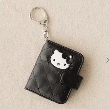 로리즈팜 헬로키티 퀼팅 프로필북 키 참 블랙