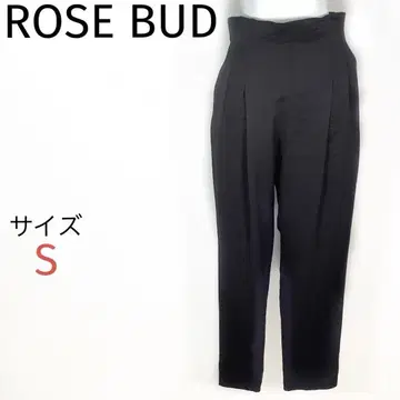 ROSE BUD 블랙 팬츠 새상품급 테이퍼드 팬츠 하이웨스트 레이온 혼방