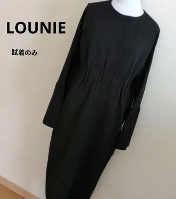 새상품급 LOUNIE 블랙 롱 니트 원피스