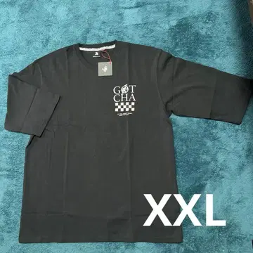 GOTCHA 드롭 숄더 체크 무늬 깃발 6부 소매 사이즈 XXL