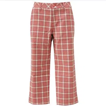 [ 택 포함 새상품 ] adidas JP 체크 크롭 팬츠 IC922 XS