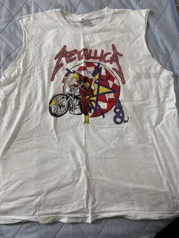Metallica 탱크탑 화이트