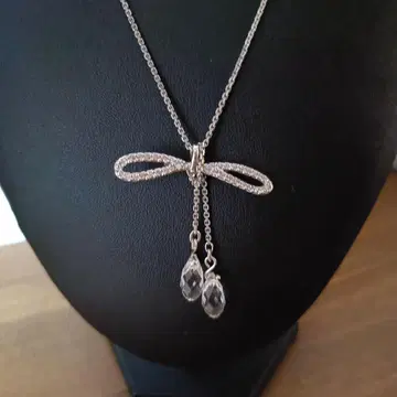 스와로브스키 SWAROVSKI 리본 크리스탈 목걸이