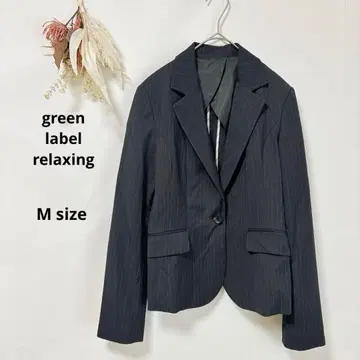 그린 라벨 릴랙싱 자켓 M 스트라이프 네이비 싱글