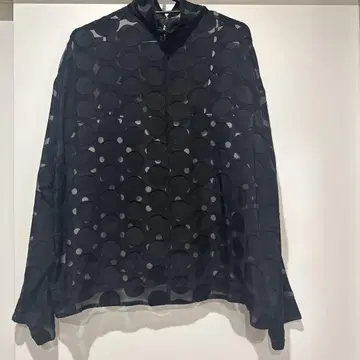 LE CIEL BLUE 르쉘 블루 도트 패턴 셔츠 36 사이즈