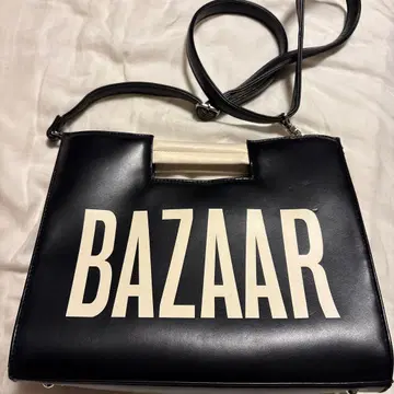 마리콴트 BAZAAR 숄더백 블랙