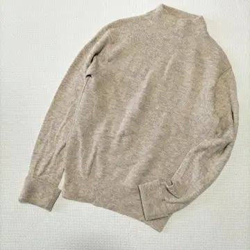 UNITED ARROWS 울 x 캐시미어 보틀넥 니트 - 손세탁 가능
