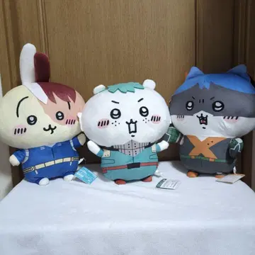 히로아카 x 치이카와 (먼작귀) 메챠모후굿토 봉제 인형 3체 세트