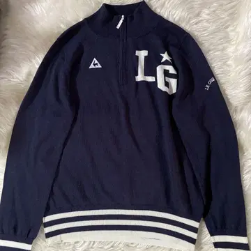 le coq sportif 골프 컬렉션 M 네이비 스웨터 새상품급