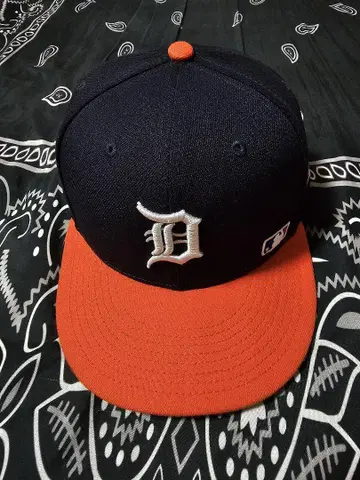 디트로이트 타이거즈 9FIFTY 캡 네이비/오렌지