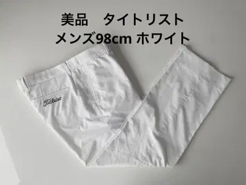 [ 새상품급 ] Titleist 남성용 골프 팬츠 화이트 허리 98cm