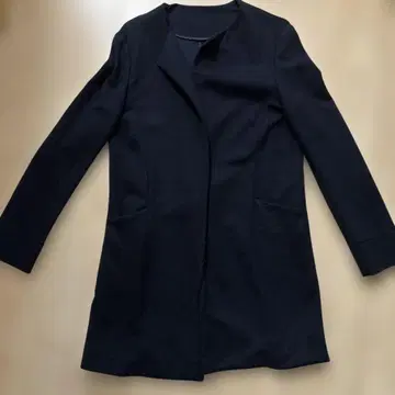 COMME CA 네이비 노카라 자켓 9호