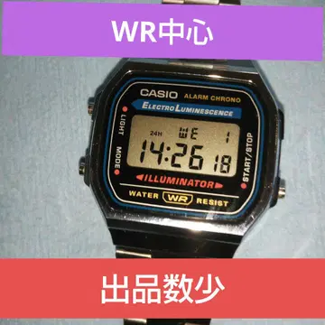 사용 빈도 적음 희귀 CASIO 168WA 해외 모델 WR 중심 레어