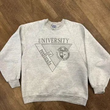 80s GEAR 칼리지 로고 대학 로고 그레이 맨투맨 미국제