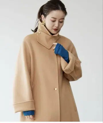 이에나 IENA 더블 페이스 후드 코트 베이지 36