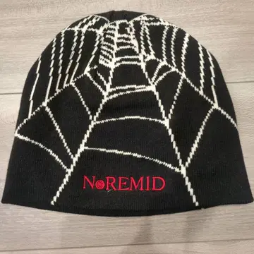 NoREMID 거미줄 무늬 니트 모자