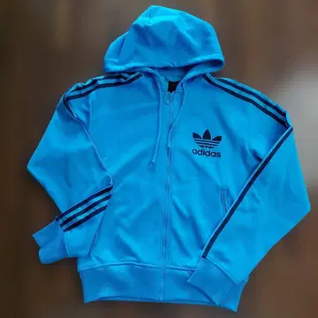 adidas 후드 부착 저지 파랑
