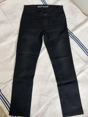 [ DENHAM ] 블랙 스트레이트 데님