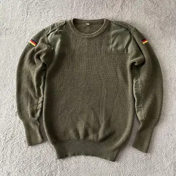 팬들의 염원 독일군 명령어 스웨터 밀리터리 니트 카키 48