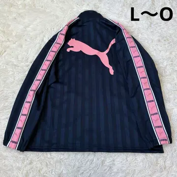 새상품급 puma 푸마 저지 자켓 일본제 네이비 핑크