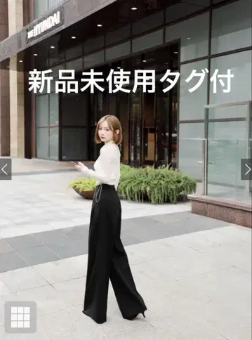 더블 턱 와이드 팬츠