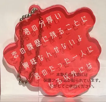 RADWIMPS 랜덤 리릭 아크릴 키링