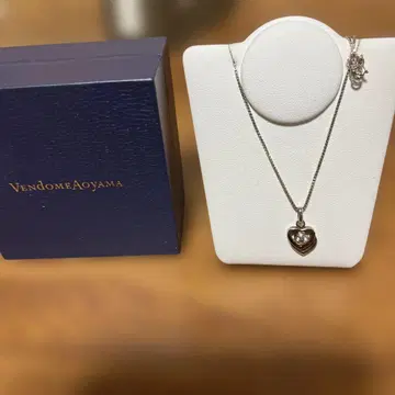 시착만 한 상품 Vendome Aoyama 하트형 목걸이 10k 실버