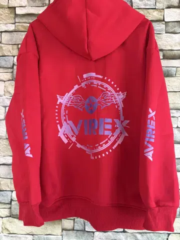 AVIREX 패턴 집업 후드티 XXL [ 미사용품 ]