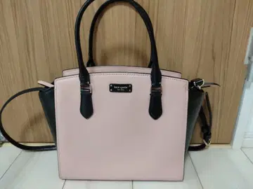 kate spade 핑크 블랙 핸드백 빅