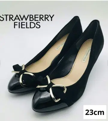 STRAWBERRY FIELDS 블랙 하이힐 23cm
