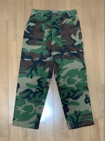 미군 실물 US.ARMY 80s 베이커 팬츠 우드랜드 브라스 지퍼