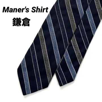 Maker's Shirt 카마쿠라 메이커즈셔츠카마쿠라 넥타이 스트라이프
