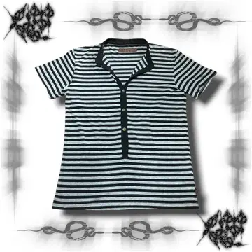 'NFS' Beauty:Beast 5Button Stripe Polo