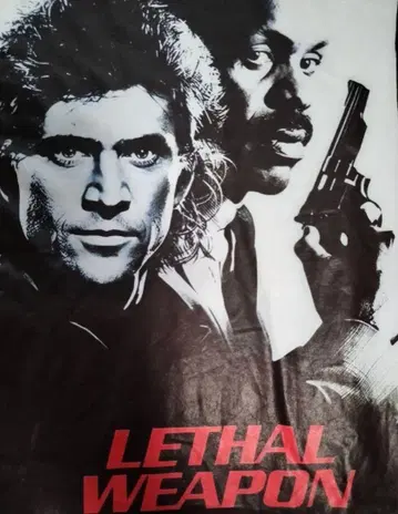 리썰 웨폰 무비 영화 티셔츠 멜 깁슨 L~XL