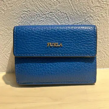 FURLA 훌라 지갑 3단 폴더형 지갑 블루 파랑