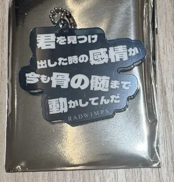 RADWIMPS 특별전 리릭 아크릴 키링 너와 양과 파랑
